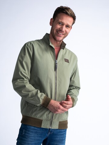 Petrol Industries Between-Season Jacket in Green: front