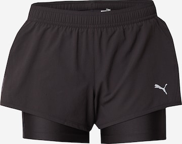 PUMA Normální Sportovní kalhoty 'RUN ULTRAWEAVE' – černá: přední strana