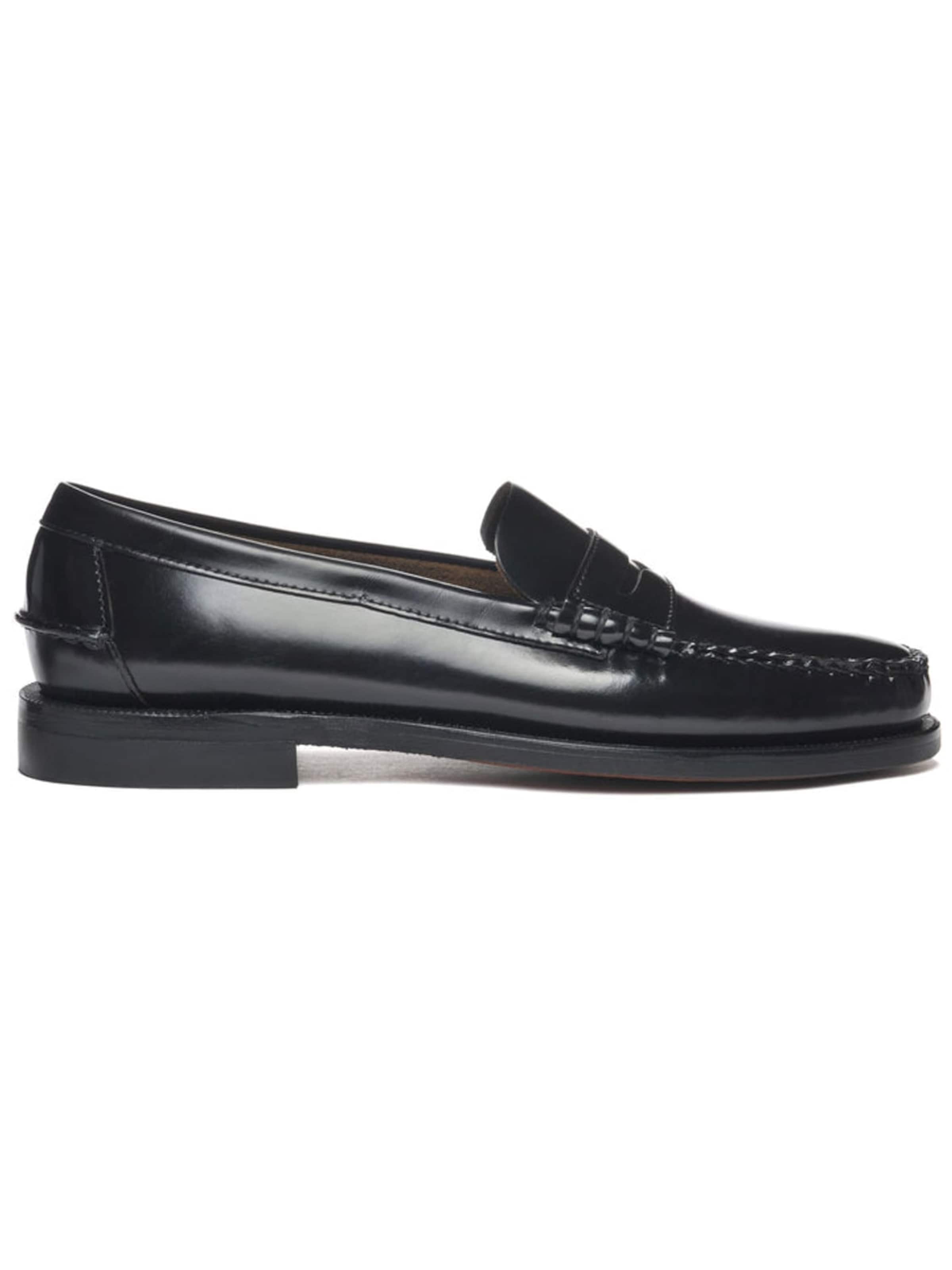 SEBAGO Moccasin 'Black Genuine Leather Goodyear Loafers' in Black: front