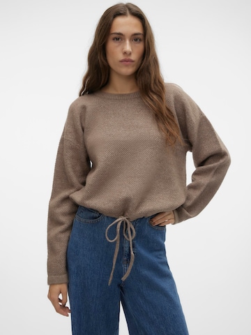 VERO MODA Sweater 'PHILLIS' in Brown