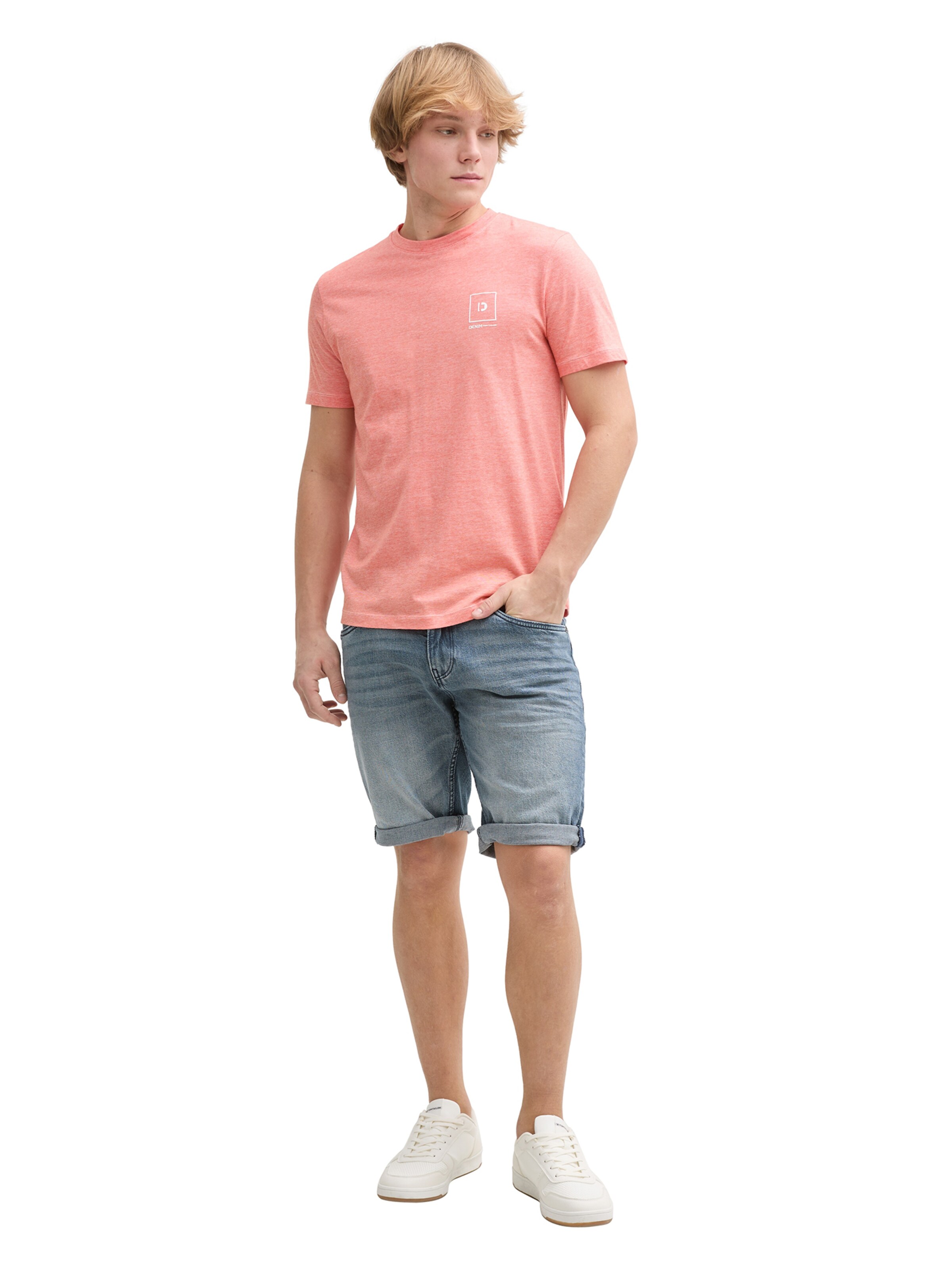 TOM TAILOR DENIM Тениска в оранжево