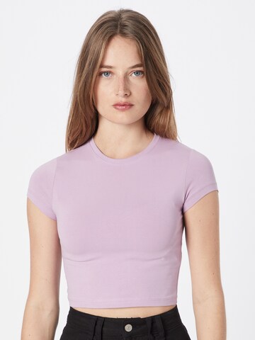 T-shirt 'Sabra' WEEKDAY en violet : devant