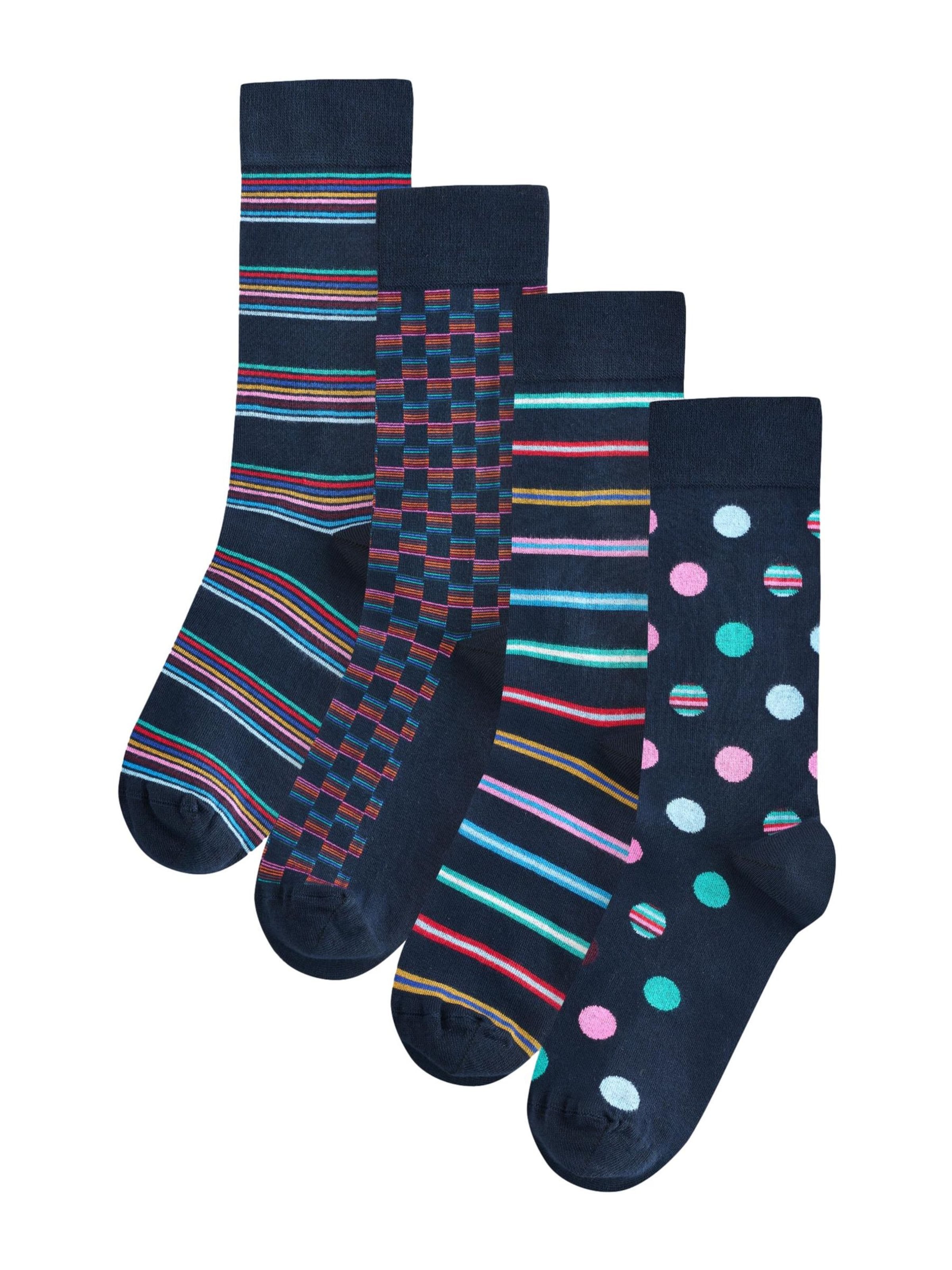 Chaussettes 'Signature' Next en bleu : devant