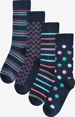 Chaussettes 'Signature' Next en bleu : devant