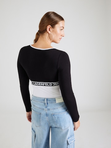 KARL LAGERFELD JEANS - Camisa body em preto