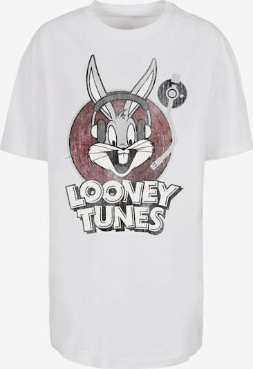 F4NT4STIC T-Shirt 'Looney Tunes Bugs Bunny' in dunkelgrau / weiß, Produktansicht