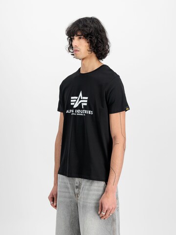 Tricou de la ALPHA INDUSTRIES pe negru