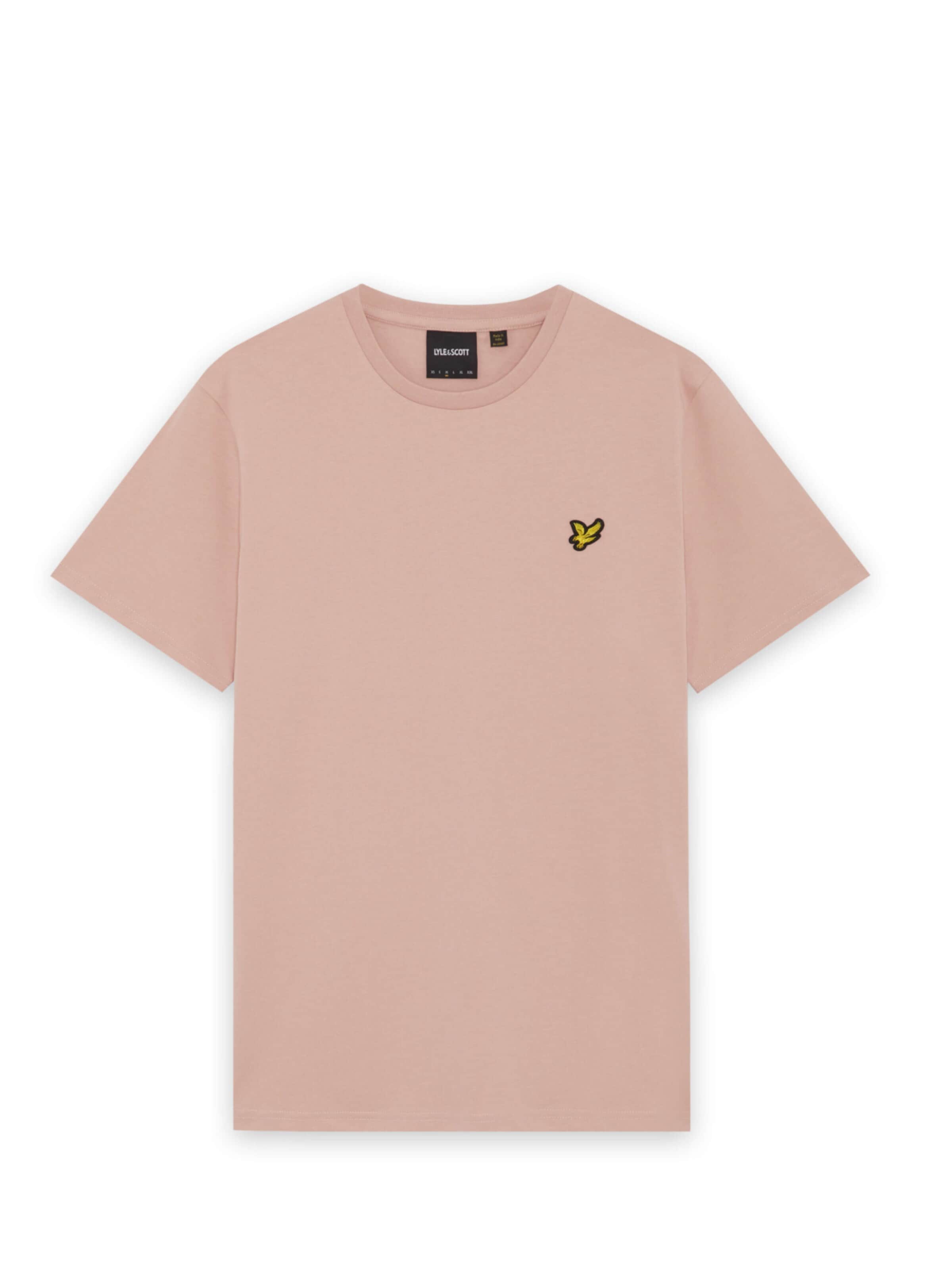 Lyle & Scott Shirt 'Lyle & Scott - Heren t-shirt' in Roze: voorkant