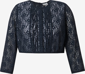 Ulla Popken Blouse in Blauw: voorkant
