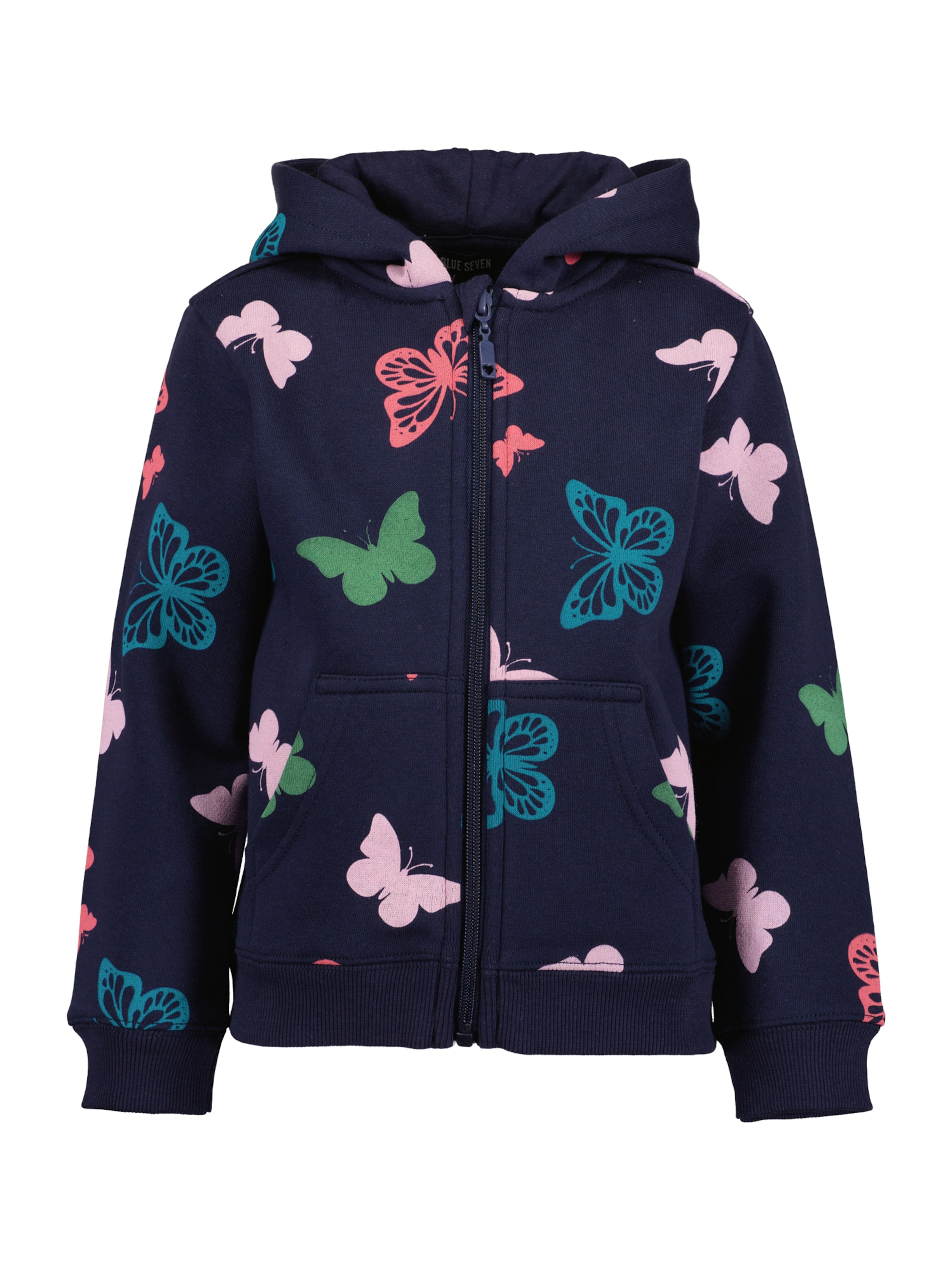 Hanorac de la BLUE SEVEN pe albastru: față