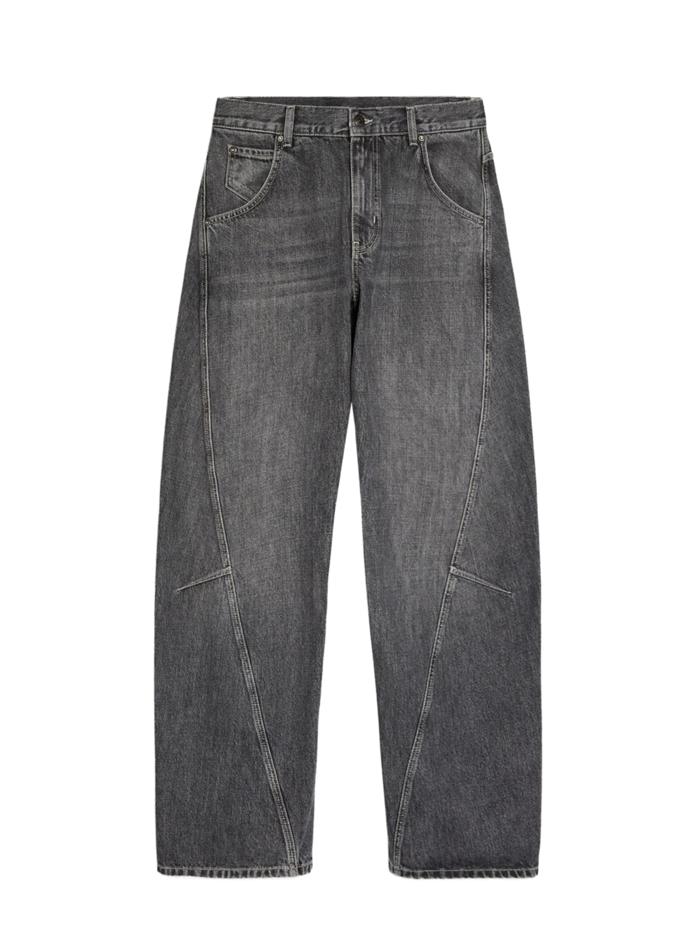Bershka Jean en 24-25 en gris denim, Vue avec produit