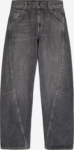 Barrel Jean Bershka en gris : devant