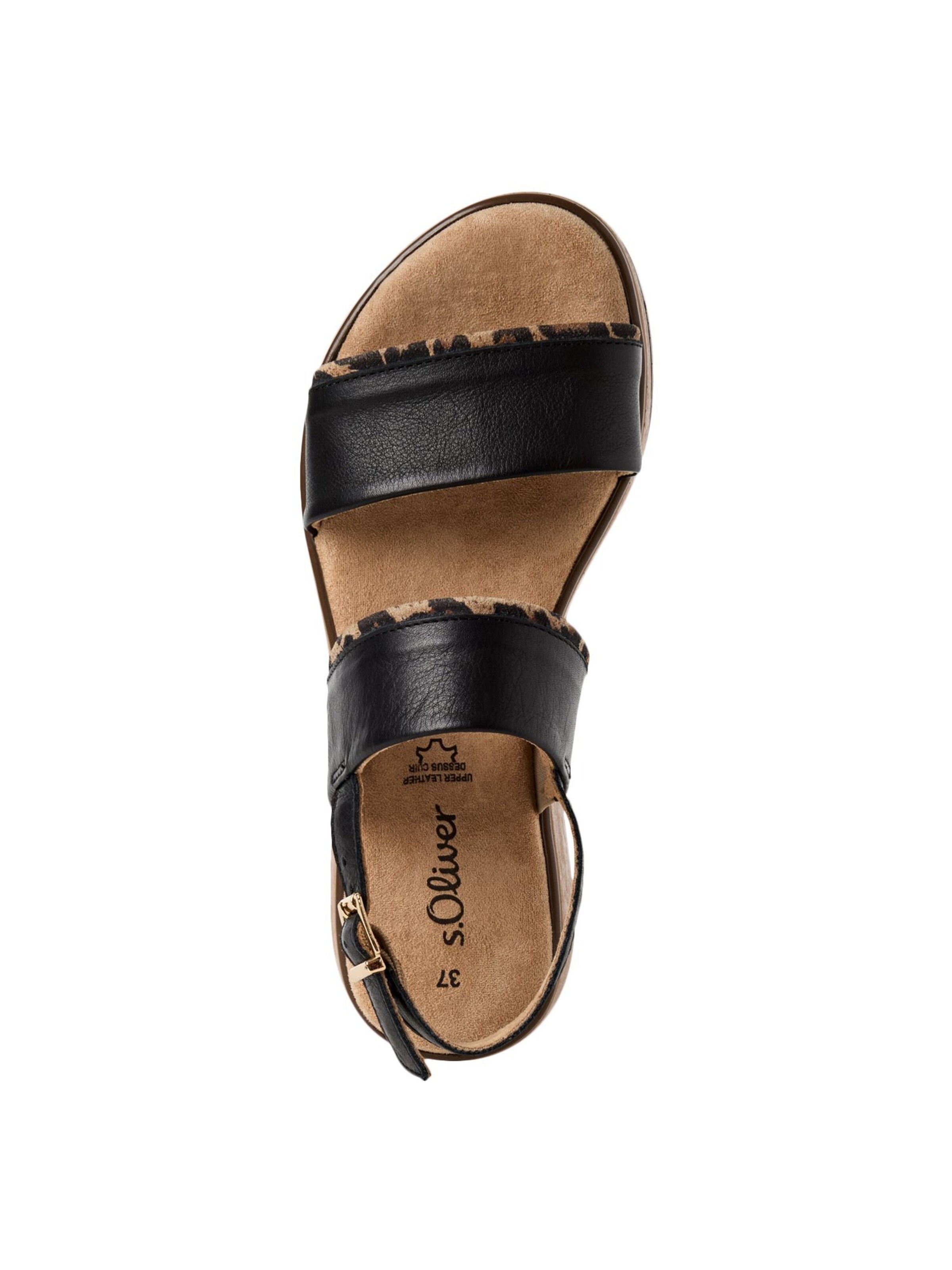 s.Oliver Sandale in Schwarz