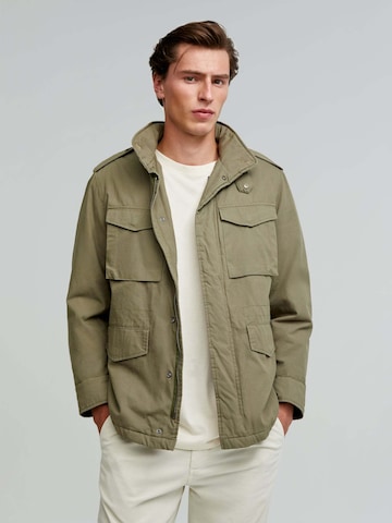 Scalpers Between-season jacket 'Forest Military' in Green: front