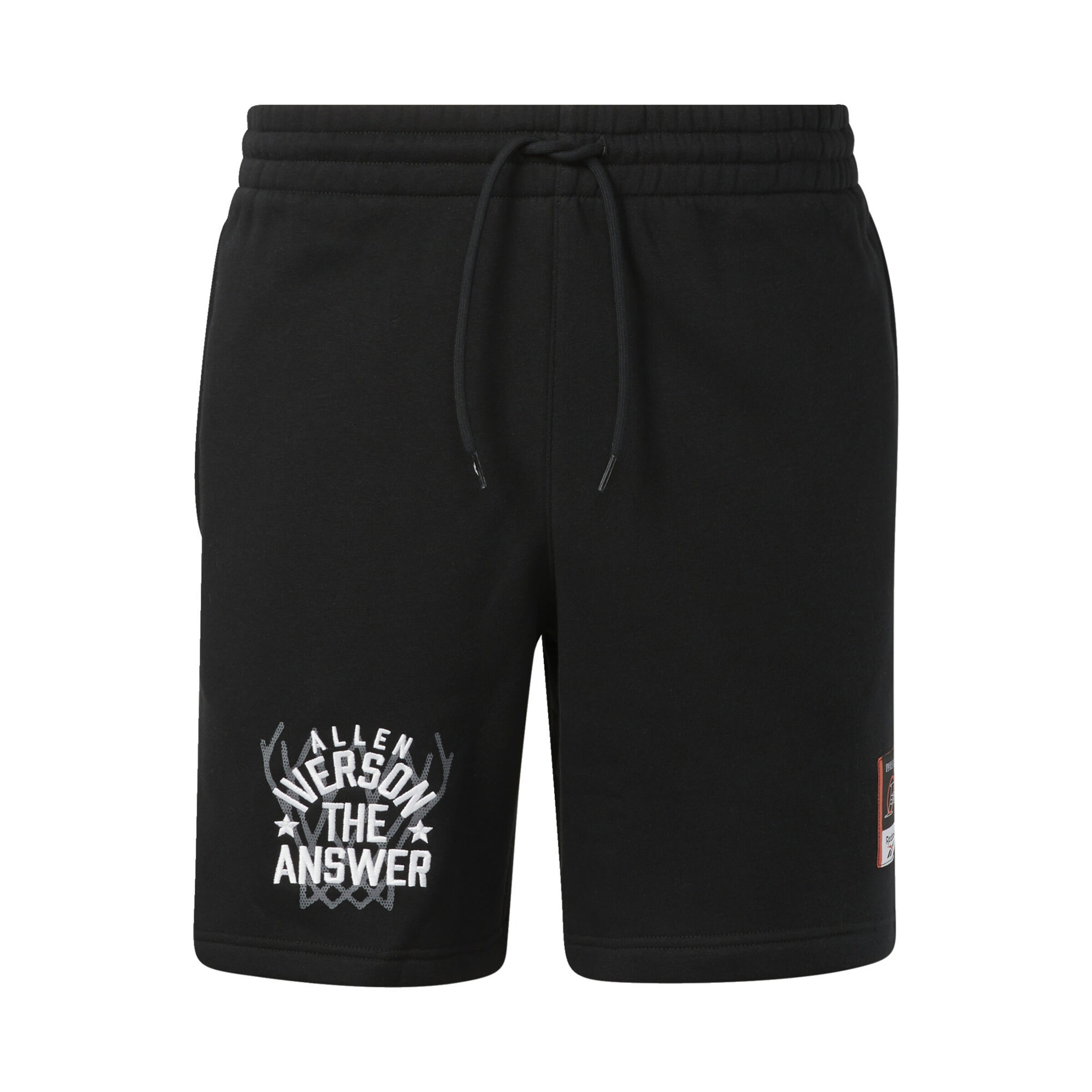 Reebok Regular Shorts 'Iverson' in Schwarz: Vorderseite