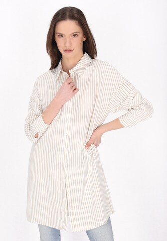 usha BLUE LABEL Blouse 'Fashion Look' in Beige: front