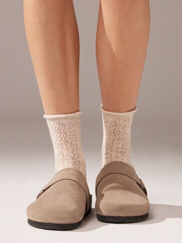 CALZEDONIA Socks in Beige: front