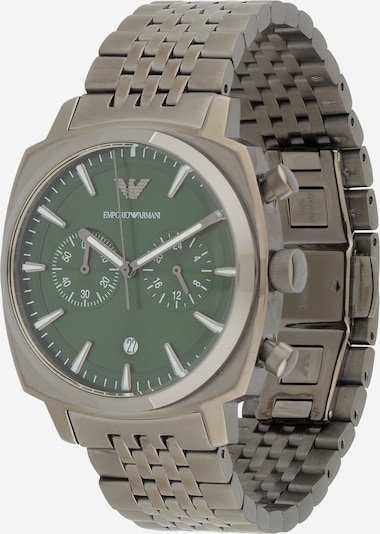 Analoginis (įprasto dizaino) laikrodis iš Emporio Armani, spalva – antracito spalva / tamsiai žalia, Prekių apžvalga