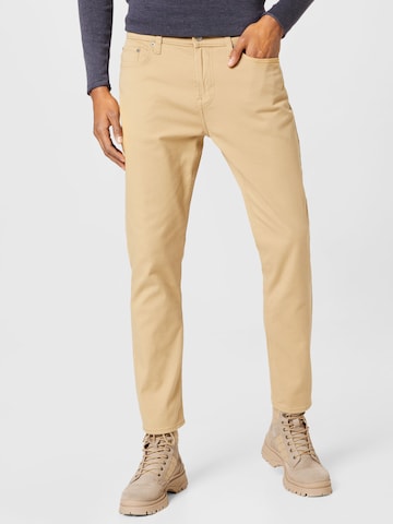 HOLLISTER Regular Pants in Brown: front