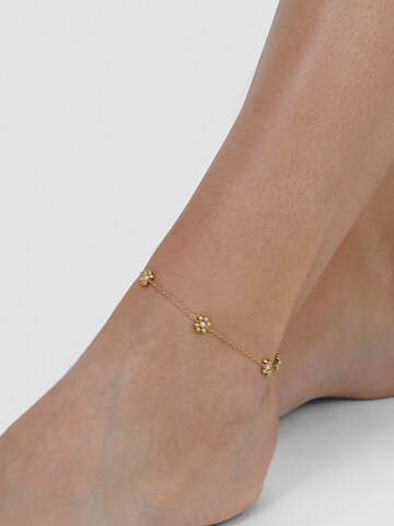 s.Oliver Fußschmuck 'Perlenblume' in Gold