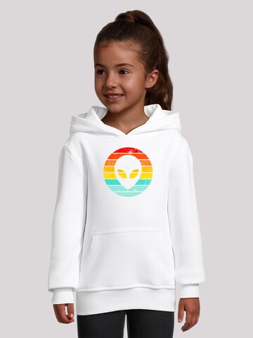 F4NT4STIC Sweater 'Alien Retro Sonnenuntergang' in White: front