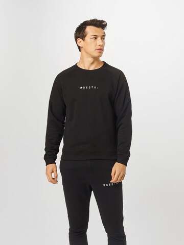 MOROTAI Athletic Sweatshirt in Black: front
