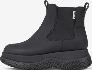 BRONX Chelsea boots 'Bru-Te' in Zwart: voorkant