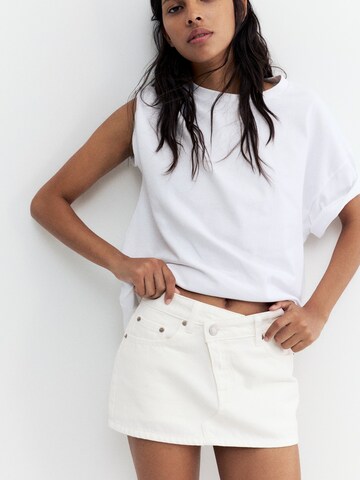 Pull&Bear Sukňa - Biela
