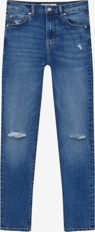 Pull&Bear Skinny Jeans in Blau: predná strana