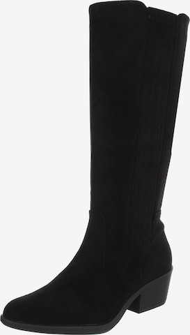 Ital-Design Stiefel in Schwarz: Vorderseite