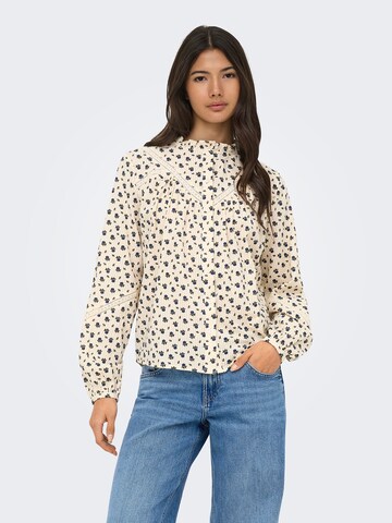 ONLY - Blusa 'ONLLucinda' en beige: frente