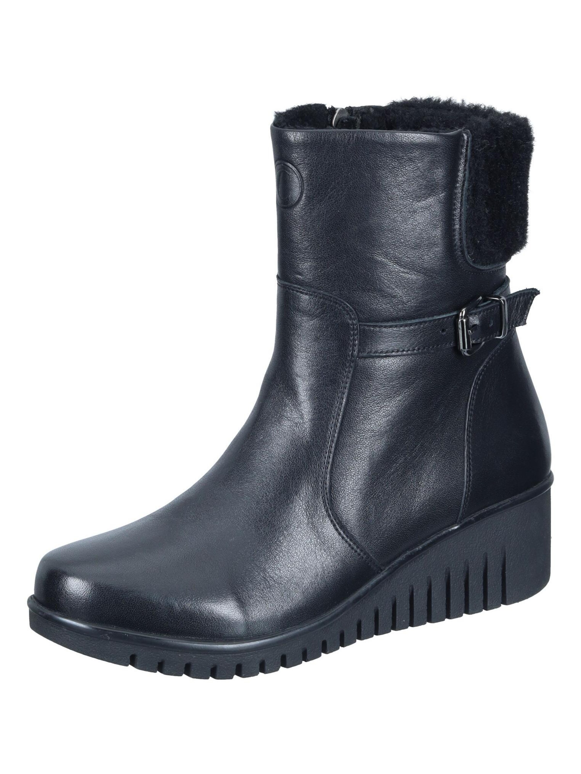 Comfortabel Ankle Boots in Black: front