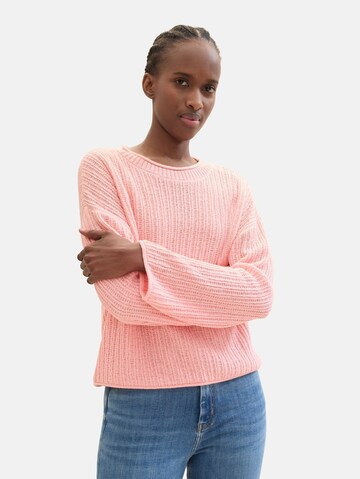 TOM TAILOR DENIM Pullover in Pink