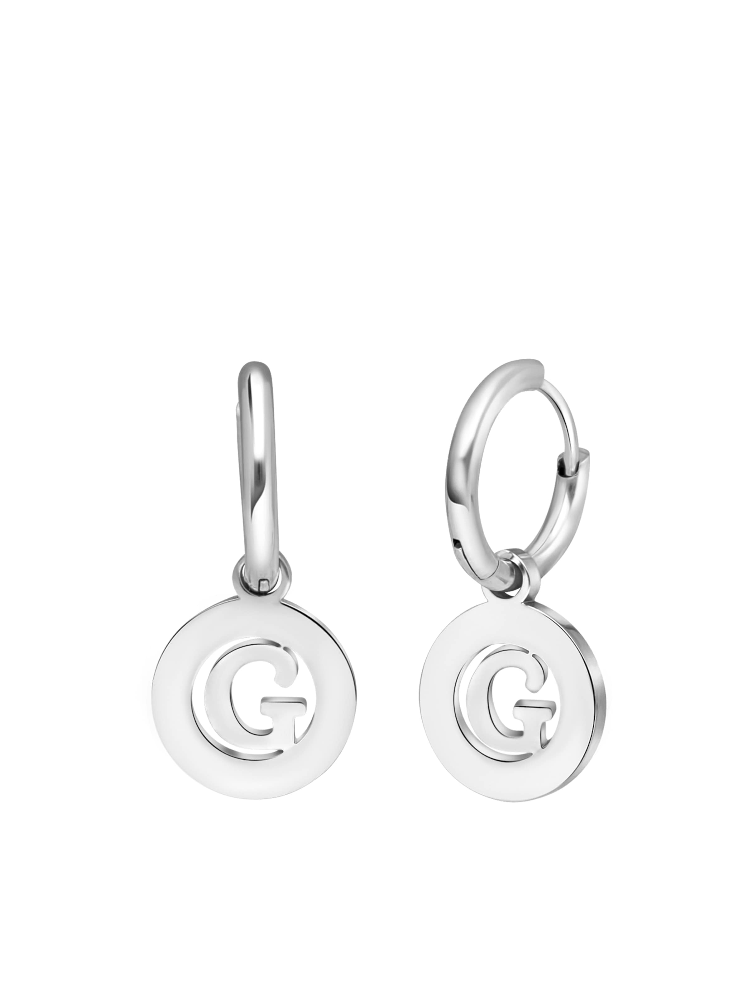 Lucardi Oorbellen in Zilver: voorkant