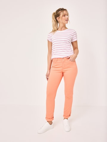 PADDOCKS Slimfit Hose in Orange