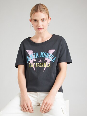 PIECES Shirt 'PCGUNNAR' in Zwart: voorkant