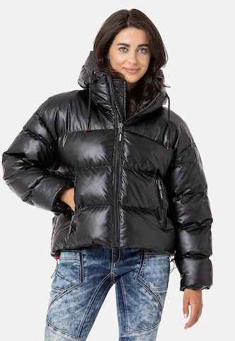CIPO & BAXX Winter Jacket in Black: front