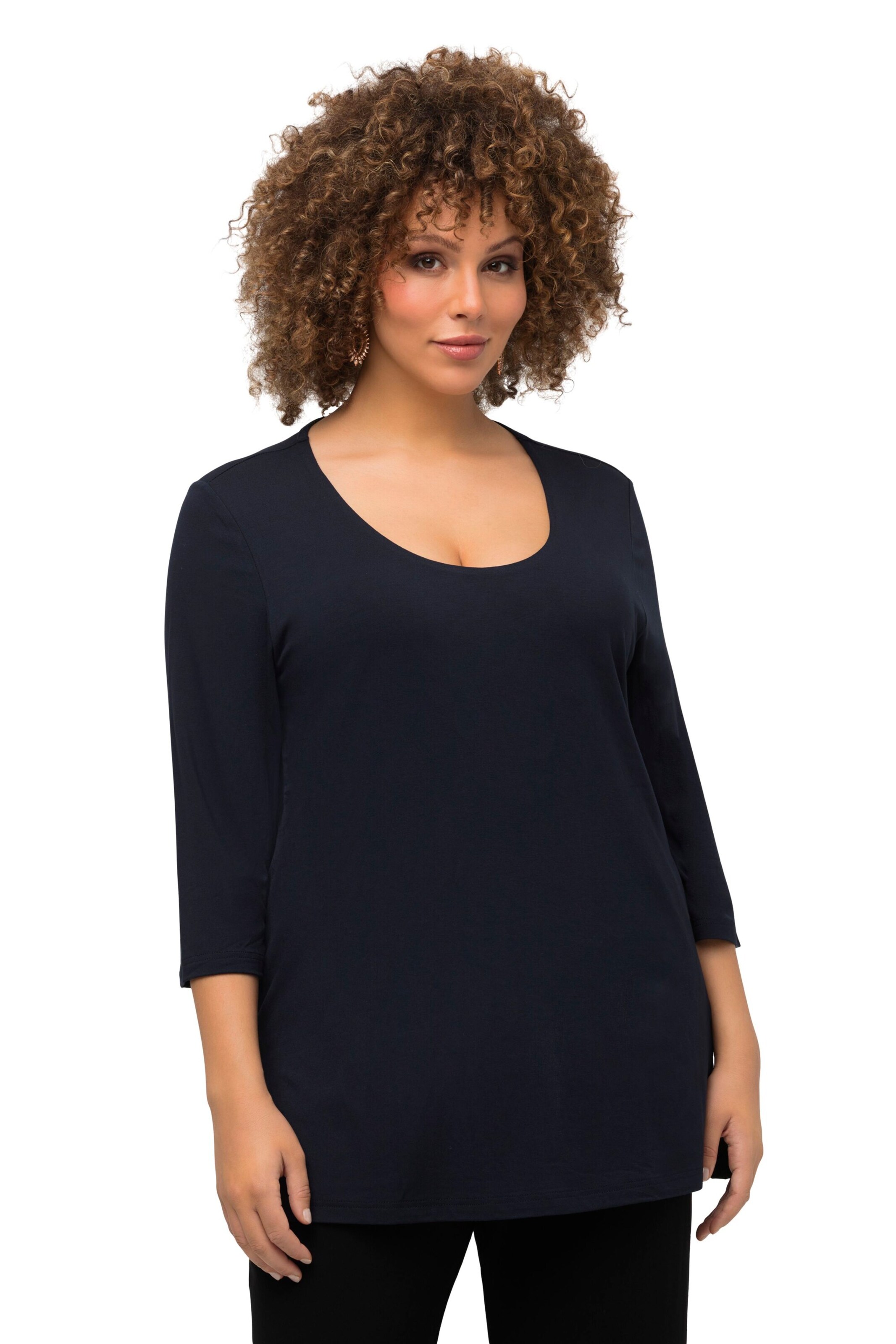 Ulla Popken Shirt in Blauw: voorkant