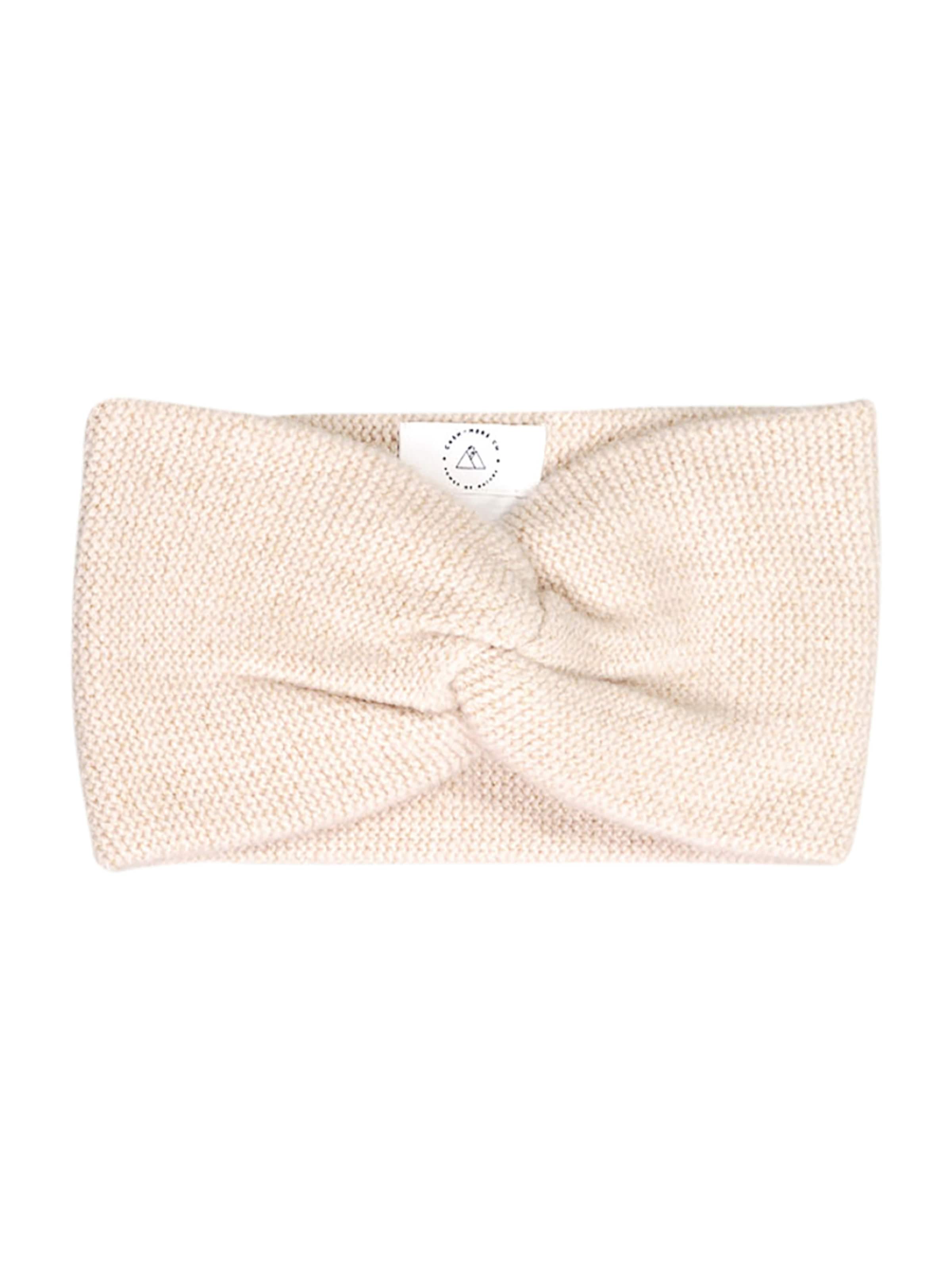 CASH-MERE.CH Headband in Beige: front