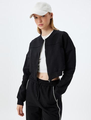 Koton Sweat jacket in Black: front