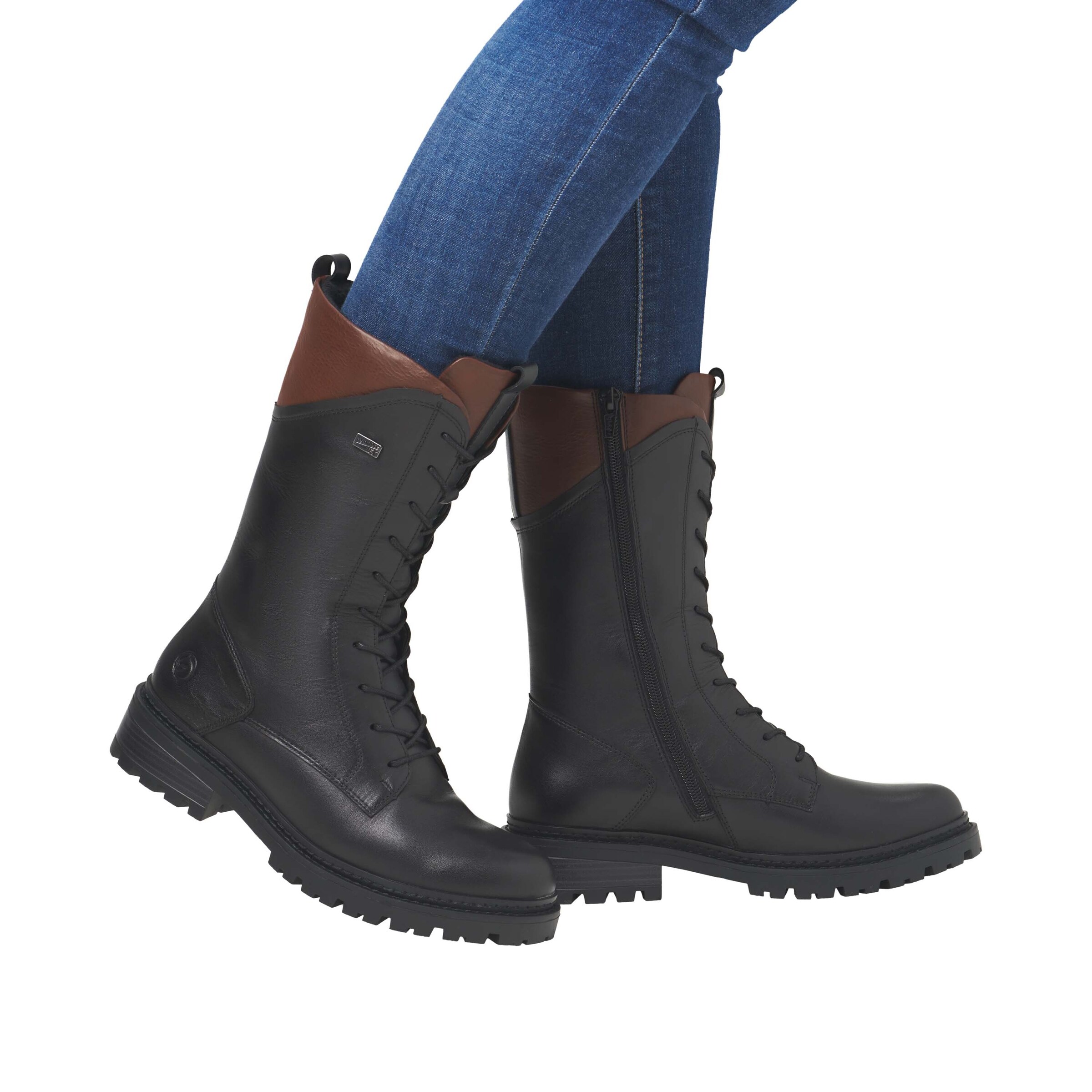 REMONTE Boots 'D0B79' in Black: front