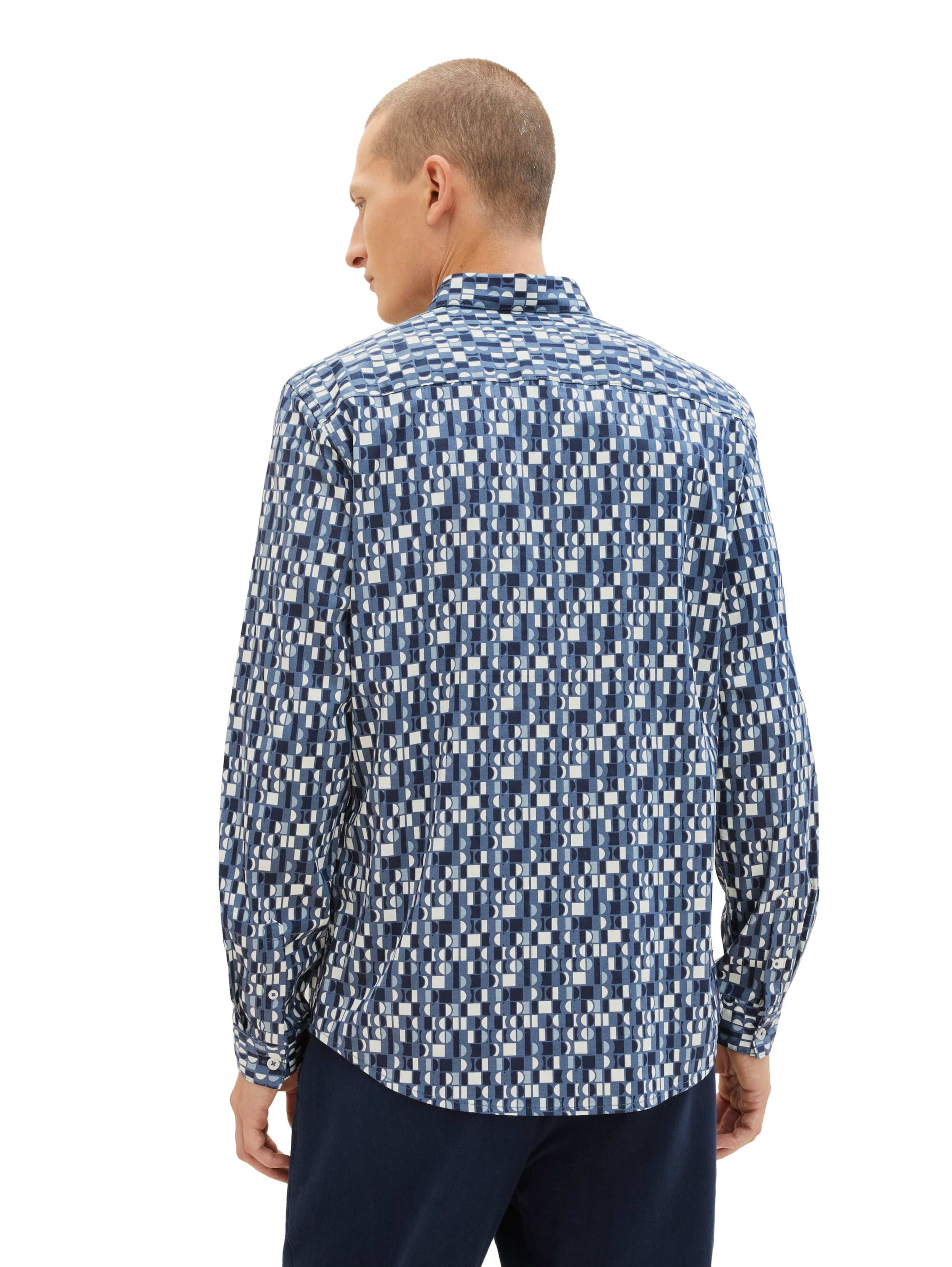 TOM TAILOR Regular fit Overhemd in Navy Duifblauw ABOUT YOU