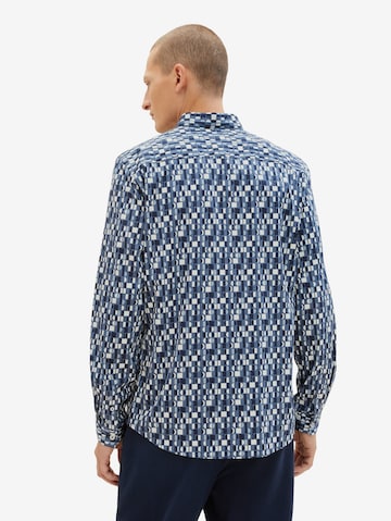 TOM TAILOR Regular fit Button Up Shirt in Blue