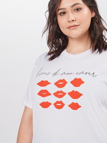 River Island Plus T-Shirt in Weiß