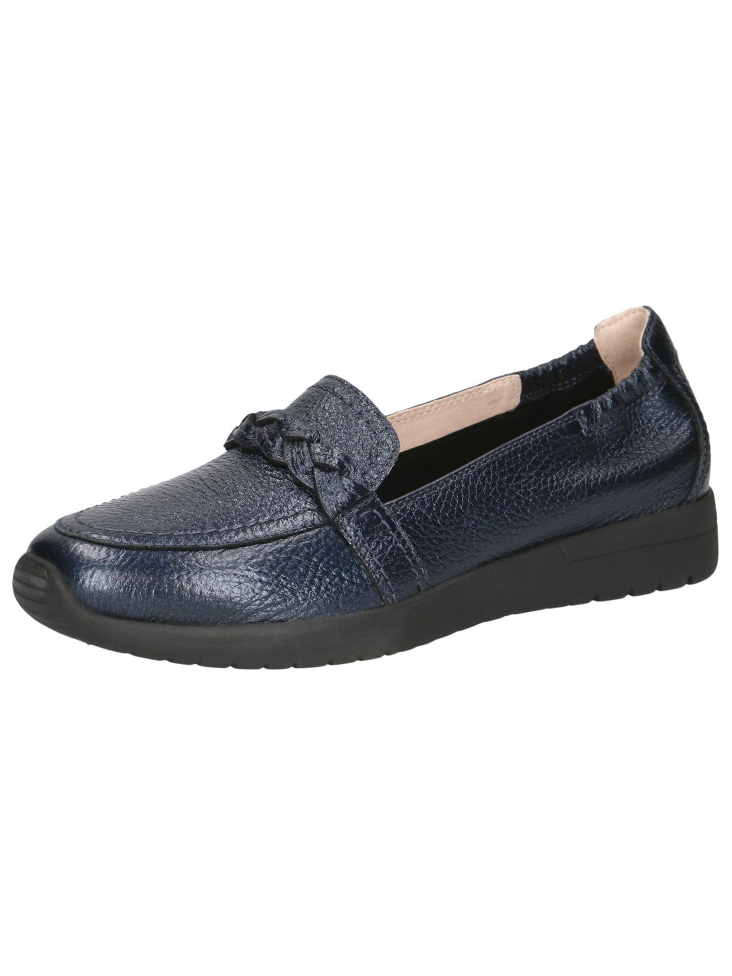 CAPRICE Classic Flats in Blue: front