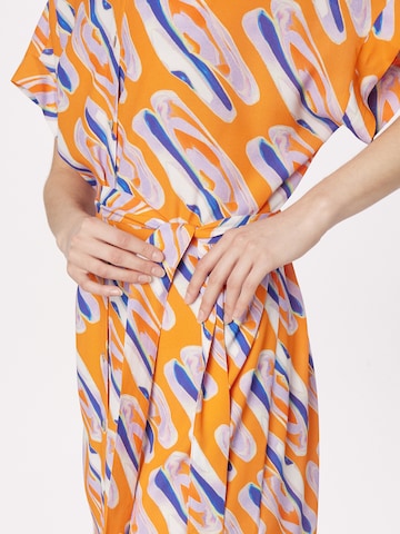 Robe-chemise 'EDWIGE' FRNCH PARIS en orange