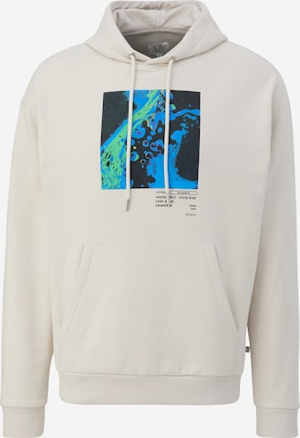 QS Sweatshirt i hvid: forside