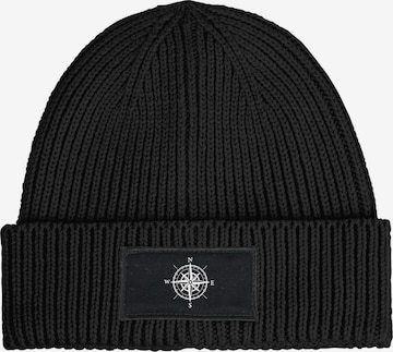 Neverless Beanie 'Kompass' in Black: front