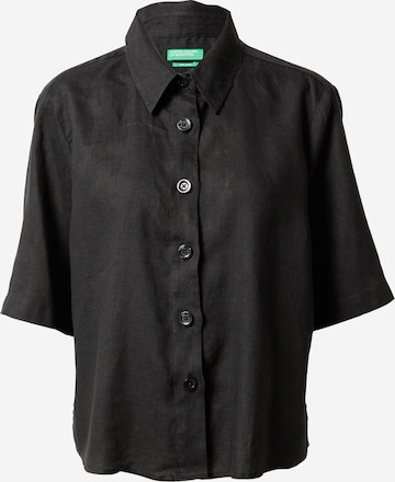 Camicia da donna di UNITED COLORS OF BENETTON in nero: frontale