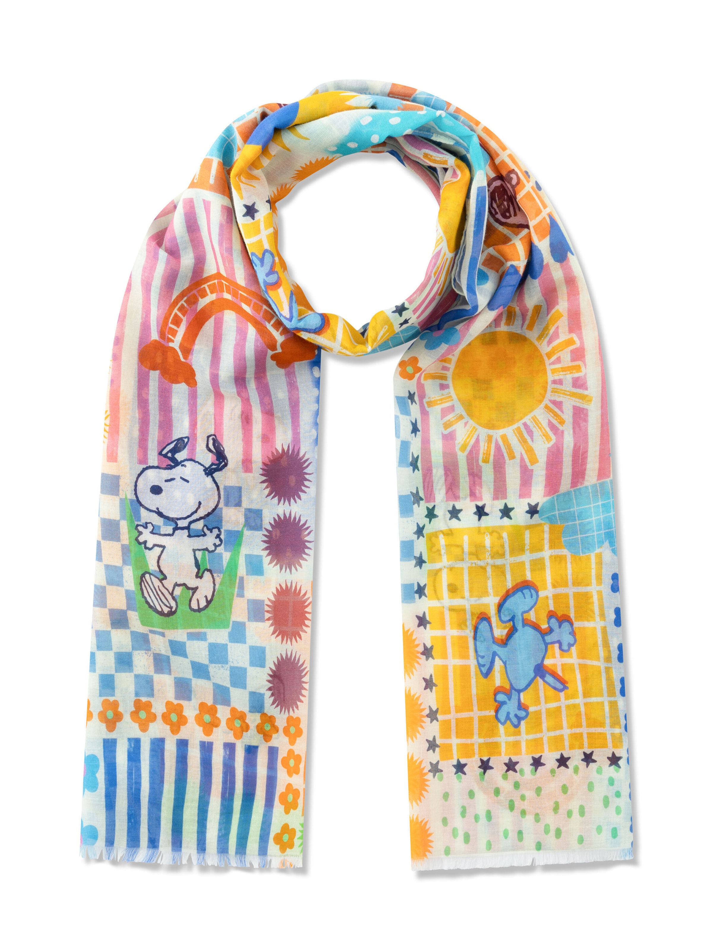 Écharpe CODELLO en bleu : devant